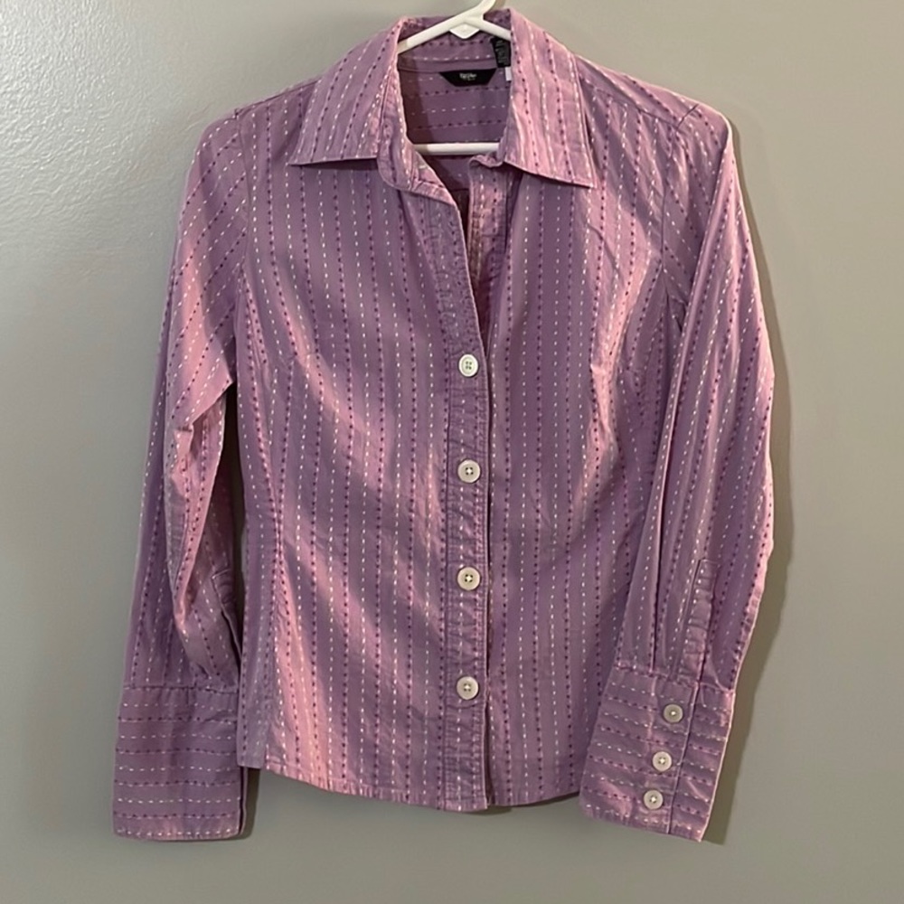 Mossimo Dress Shirt Purple